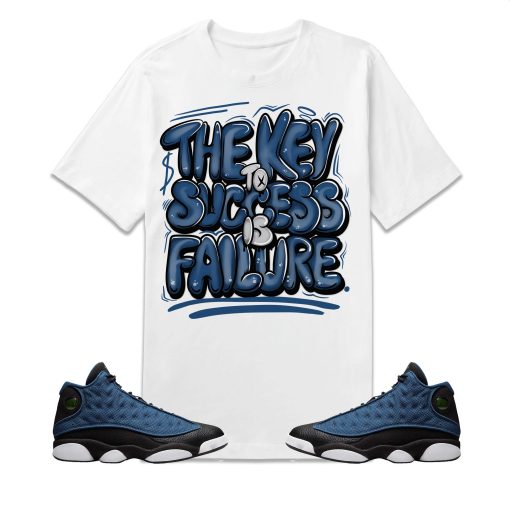 The Key To Success Match Jordan 13 Retro Brave Blue Unisex T-Shirt