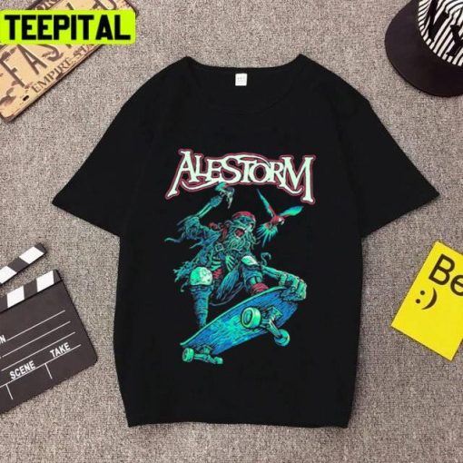 The Pirate Skateboarding Alestorm Band Unisex T-Shirt