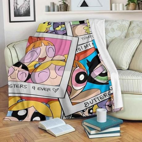 The Powerpuff Girls Fleece Blanket Throw Blanket Gift