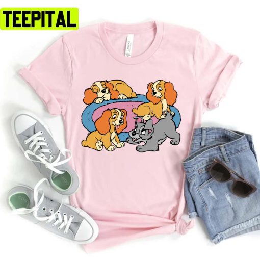 The Pupies Lady And The Tramp Unisex T-Shirt