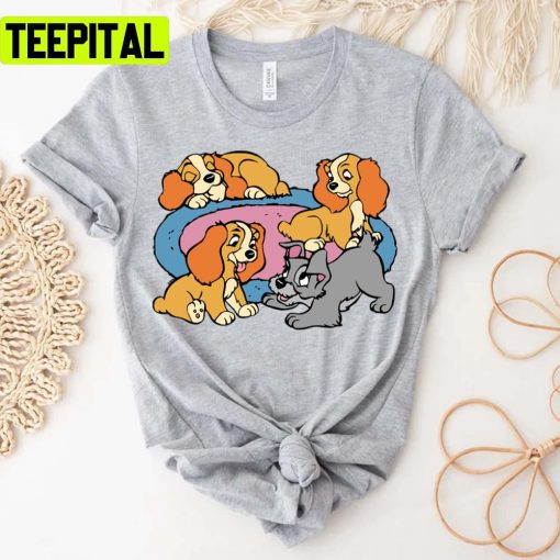 The Pupies Lady And The Tramp Unisex T-Shirt