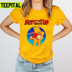 The Retro Teddy Bear Animated Superted Unisex T-Shirt