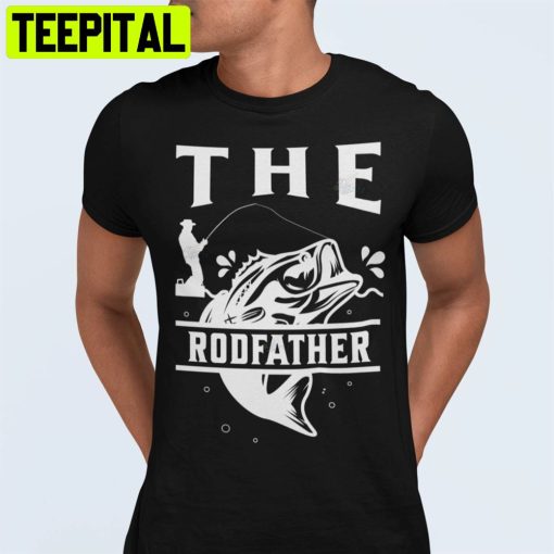 The Rodfather Funny Fishing Unisex T-Shirt