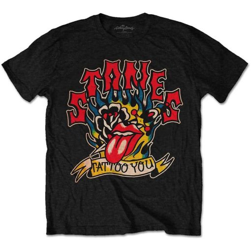 The Rolling Stones Tattoo You Blue Flames T-Shirt