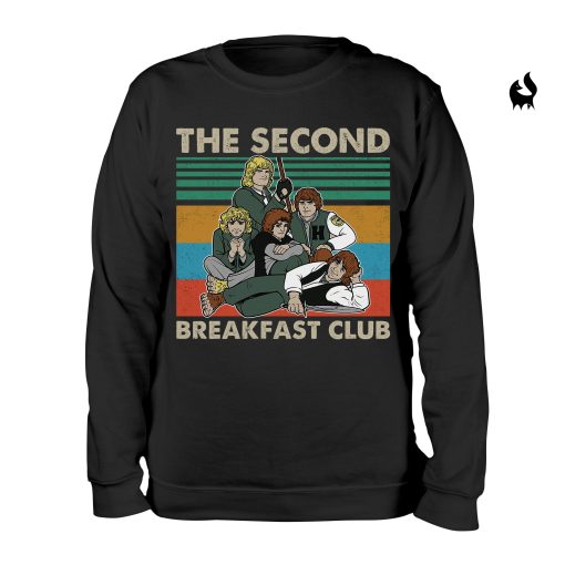 The Second Breakfast Club Lotr Hobbit Retro Vintage Unisex T-Shirt