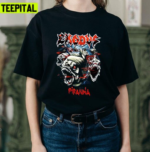 The Song Piranha Art Exodus Rock Band Unisex T-Shirt