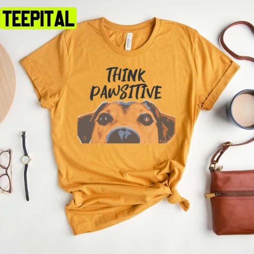 Think Pawsitive Lady And The Tramp Unisex T-Shirt