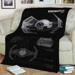 Tie Vader Fleece Blanket Throw Blanket Gift