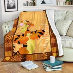 Tigger Fleece Blanket Throw Blanket Gift