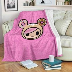 Tokidoki Donutella Fleece Blanket Throw Blanket Gift