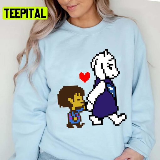 Toriel Frisk Helping Hand Undertale Graphic Unisex T-Shirt