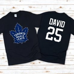 Toronto Maple Leafs Nhl Ice Hockey Sports Front Back Customized Text Number Unisex T-Shirt