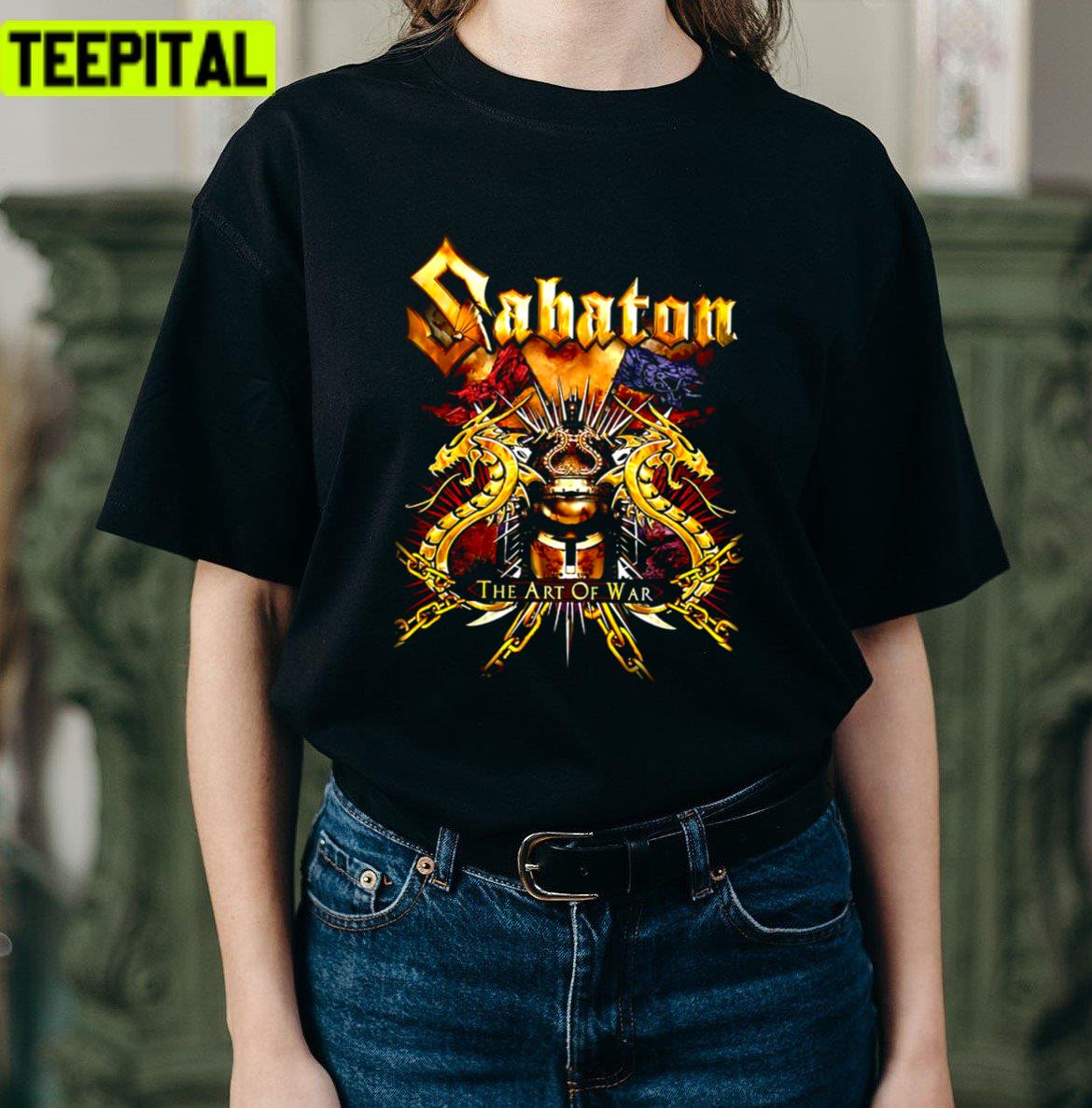 Tour 2022 Sabaton Rock Band Unisex T-Shirt