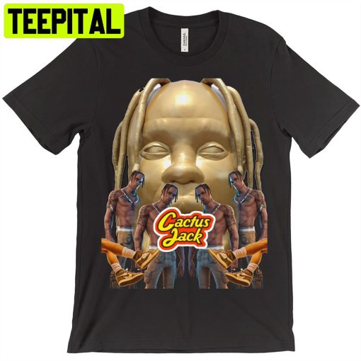 Travis Scott Cactus Jack Gold Big Face Unisex T-Shirt