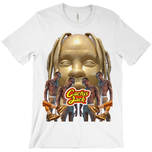 Travis Scott Cactus Jack Gold Big Face Unisex T-Shirt