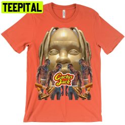 Travis Scott Cactus Jack Gold Big Face Unisex T-Shirt