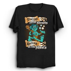 Trolling In The Streets Funny Rpg Dungeons And Dragons Monster Vintage Cartoon Fantasy Rpg Troll Unisex T-Shirt