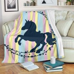 Unicorn Colorful Fleece Blanket Throw Blanket Gift