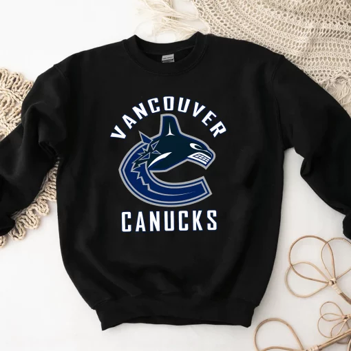 Vancouver Canucks Nhl Ice Hockey Sports Front Back Customized Text Number Unisex T-Shirt