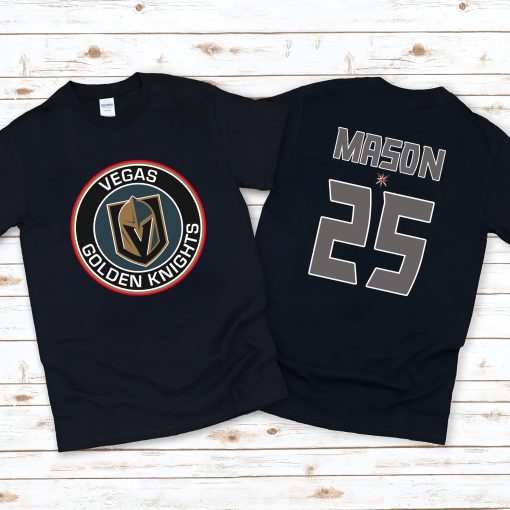 Vegas Golden Knights Nhl Ice Hockey Sports Front Back Customized Text Number Unisex T-Shirt