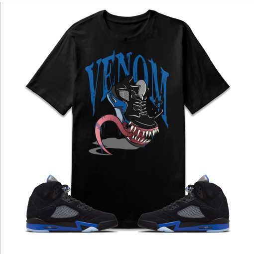 Venom Sneaker Match Jordan 5 Retro Racer Blue Unisex T-Shirt