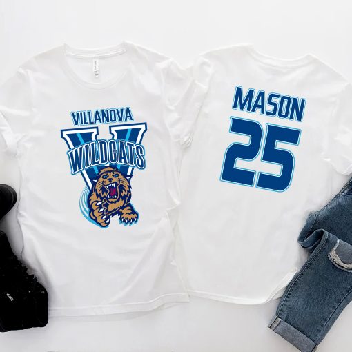 Villanova Wildcats Basketball Nba Sports Front Back Customized Text Number Unisex T-Shirt