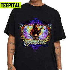 Vintage Art Guitarist Legend Popular Graphic Carlos Santana Unisex T-Shirt