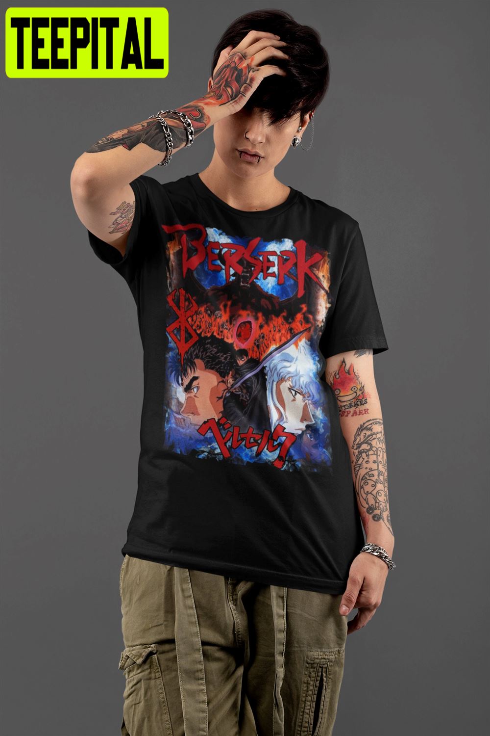 Berserk 1997 Anime Japanese Manga Classic Graphic T-shirt