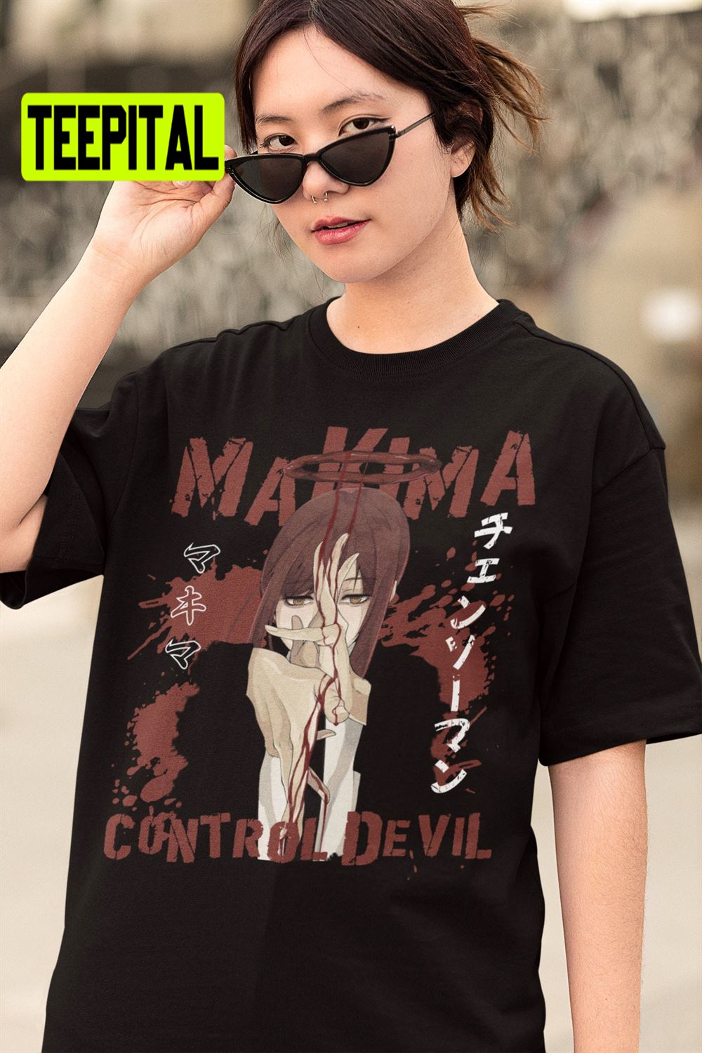 Vintage Chain Saw Man Makima Anime Unisex T-Shirt