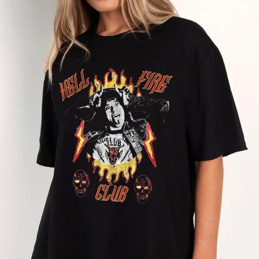 Vintage Eddie Munson Hell Fire Club 90s Style Stranger Things 4 Unisex T-Shirt