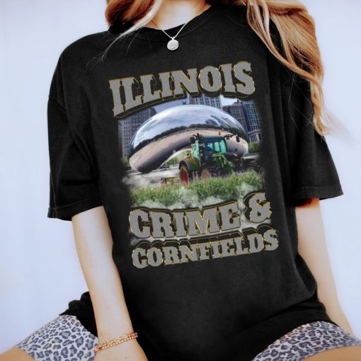 Vintage Illinois Crime And Cornfields Unisex T-Shirt