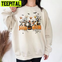 Vintage Mickey And Friends Halloween Disneyland Unisex Sweatshirt