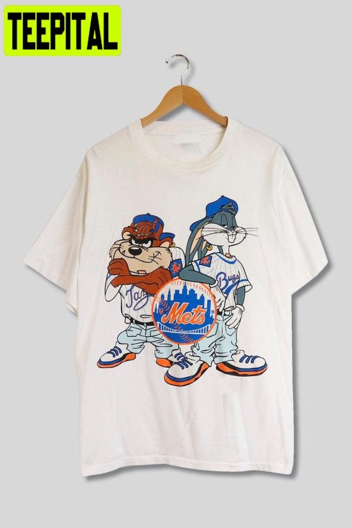 Vintage Mlb New York Mets Looney Tunes Unisex T-Shirt