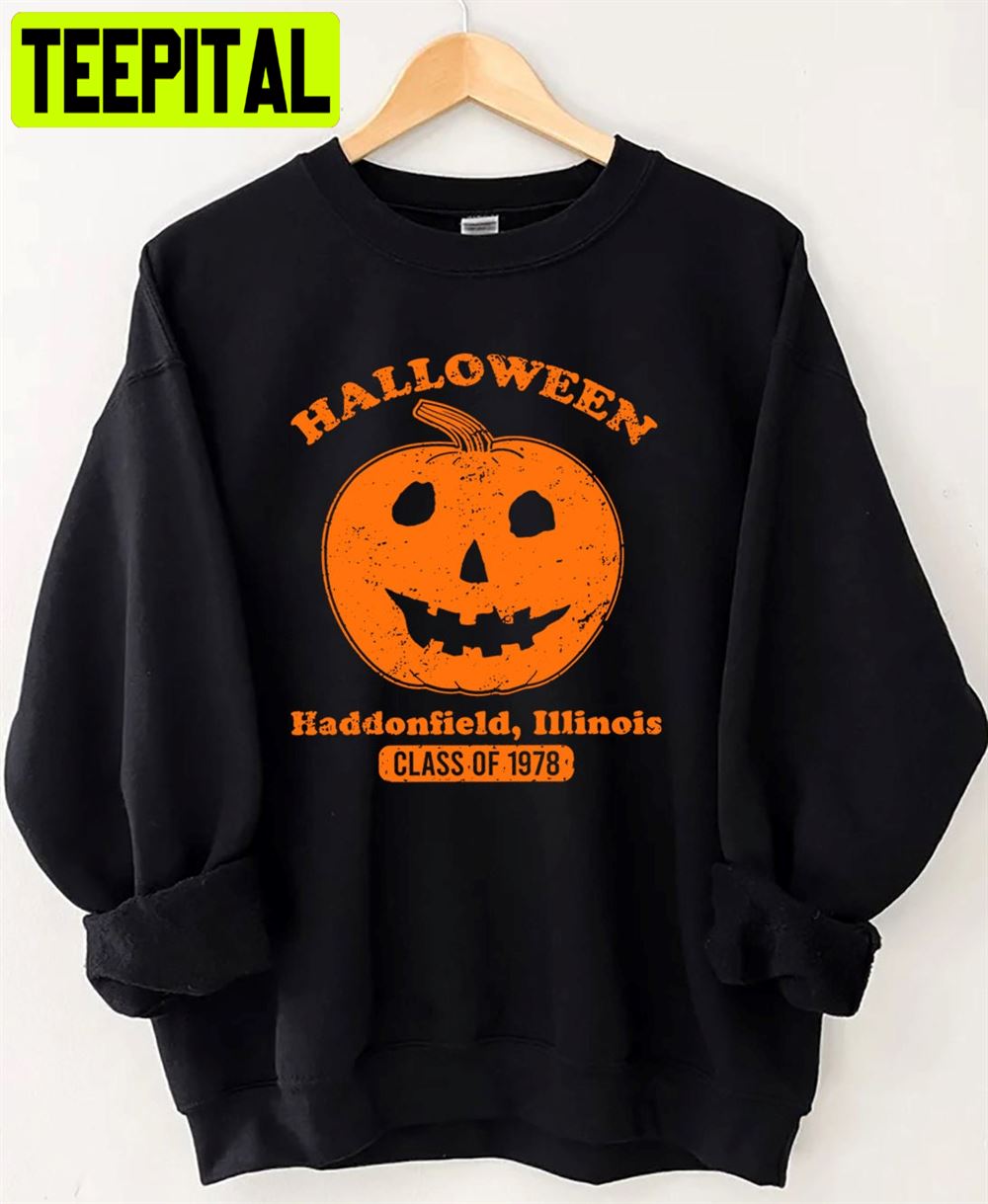 Vintage Pumpkin Halloween 1978 Haddonfield Unisex Sweatshirt