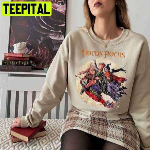 Vintage Retro Hocus Pocus Halloween Unisex Sweatshirt