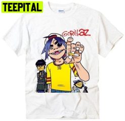 Vintage Style Gorillaz Demon Day Rap Hip Hop Rock Unisex T-Shirt