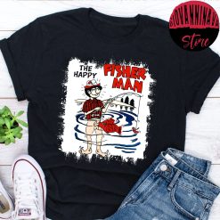 Vintage The Happy Fisherman Unisex T-Shirt