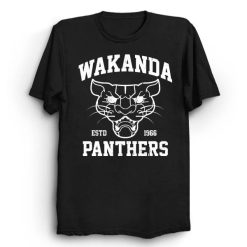 Wakanda Panthers Black Panther Superhero Vintage Aesthetic Power Unisex T-Shirt