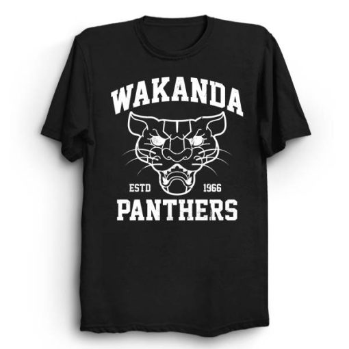 Wakanda Panthers Black Panther Superhero Vintage Aesthetic Power Unisex T-Shirt