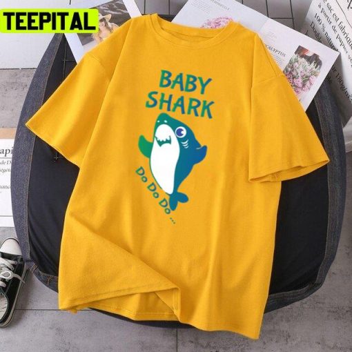 Wanna Bite Baby Shark Song Design Unsex T-Shirt