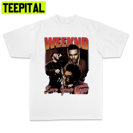 Weeknd Vintage White Rap Tee 90’s Inspired Abel Tesfaye Retro Unisex T-Shirt