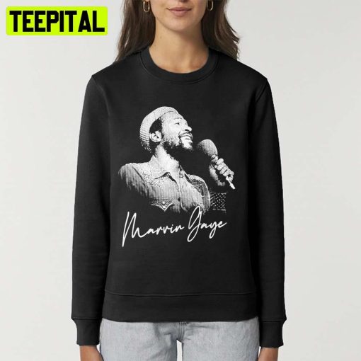 White Art Moment On Stage Marvin Gaye Unisex T-Shirt