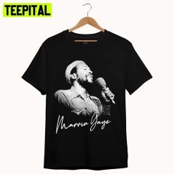 White Art Moment On Stage Marvin Gaye Unisex T-Shirt