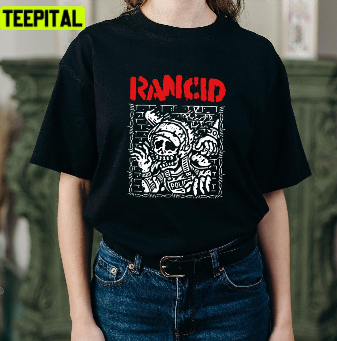 White Art Rock Rancid Band Unisex T-Shirt