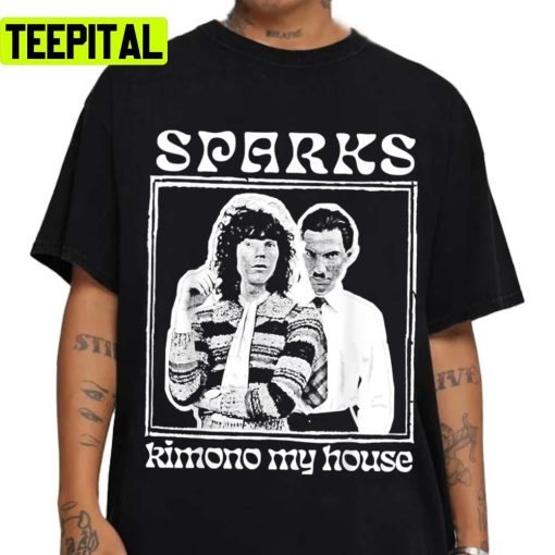 White Design Band Sparks Brothers Unisex T-Shirt