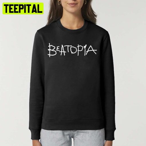 White Text Beabadoobee Beatopia Logo Design Unisex T-Shirt