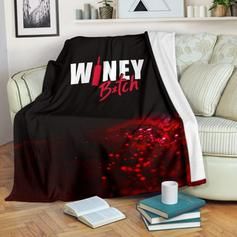 Winey Fleece Blanket Throw Blanket Gift