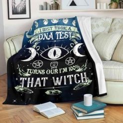 Witch Fleece Blanket Throw Blanket Gift