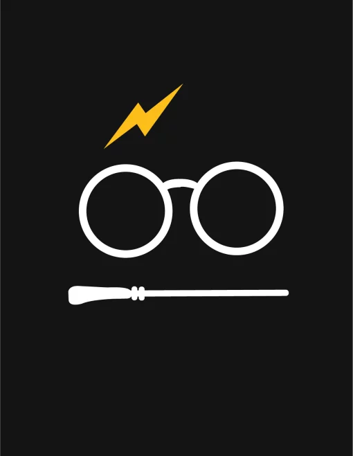 Wizard Fan Wizard Glasses Lighting Bolt Hp Magic Wand Symbol Fantasy Wizard Unisex T-Shirt