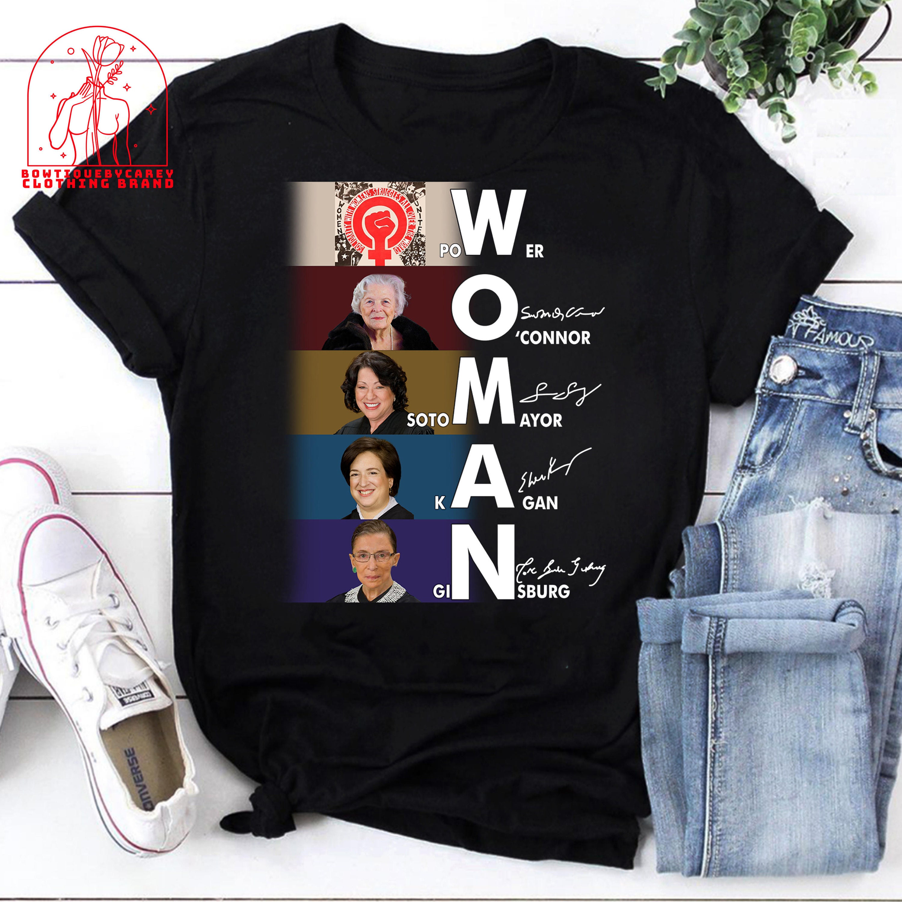Woman Power O'connor Soto Mayor Kagan Ginsburg Woman Rights Feminist Court Of Justice Unisex T-Shirt